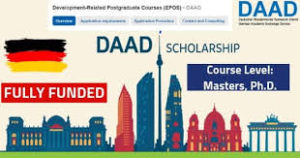DAAD SCHOLARSHIP PROGRAMME IN GERMANY FOR POSTGRADUATE COURSES 2020/2021
