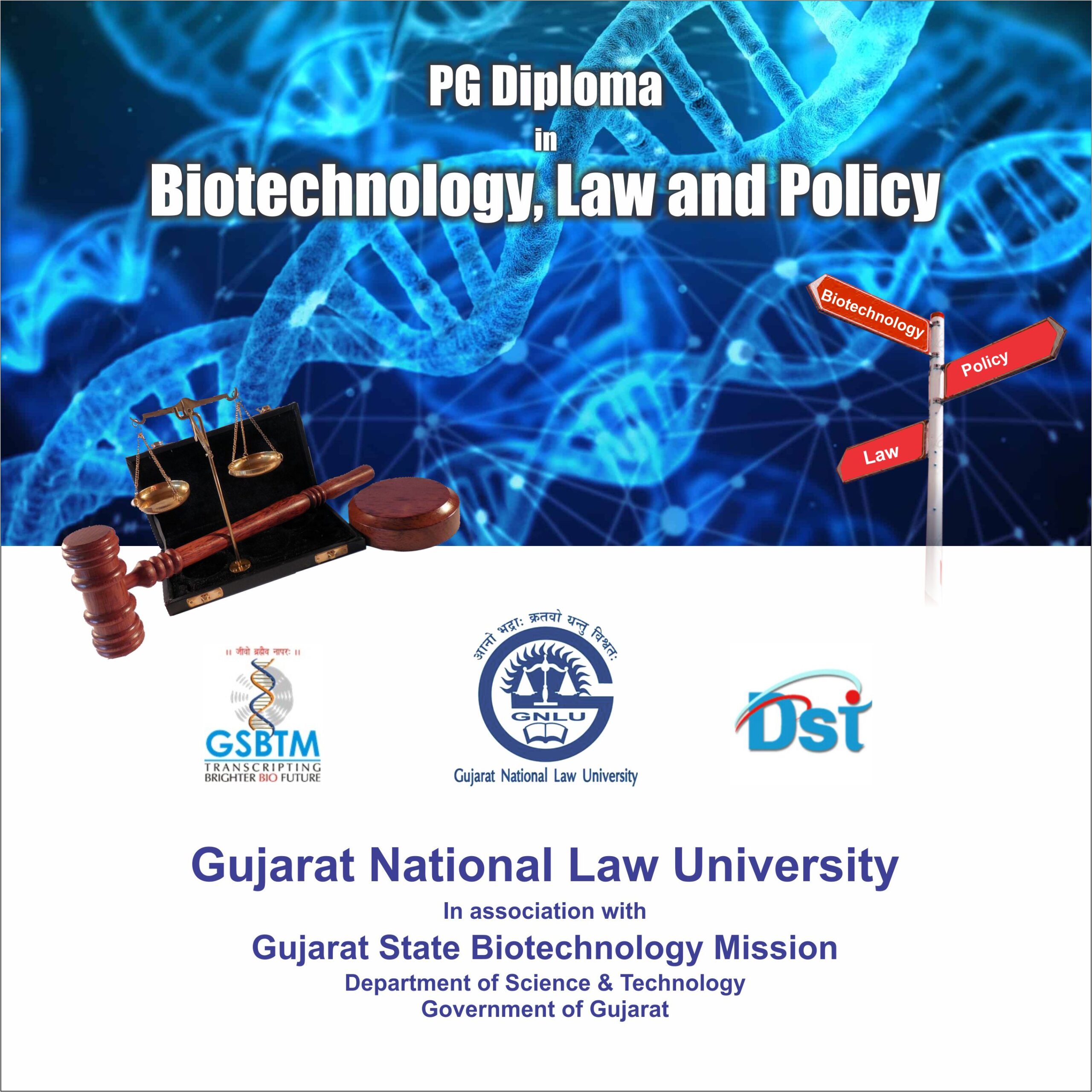 PG Diploma in Biotechnology, Law and Policy By Gujarat National…