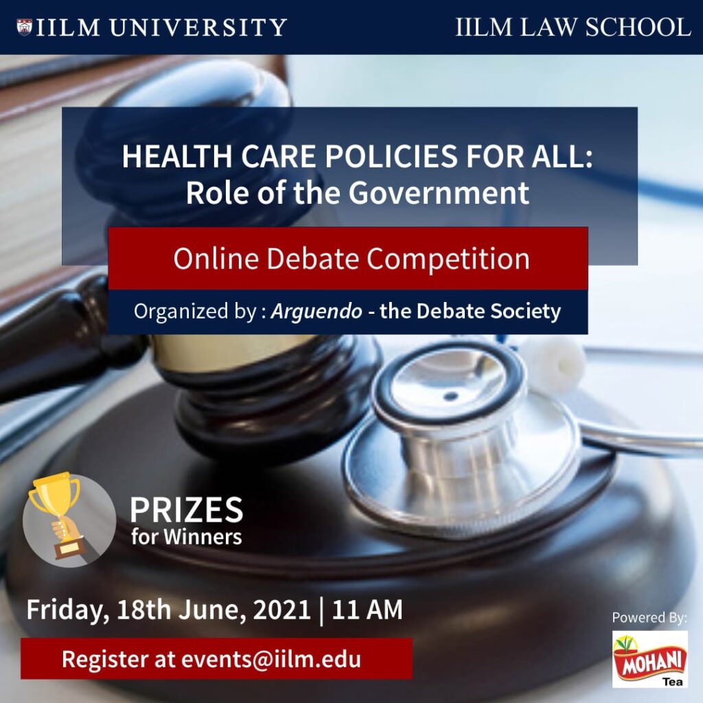 Online Debate Competition IILM Law School