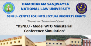 DSNLU – MODEL WTO MINISTERIAL CONFERENCE SIMULATION (Register by July 21)