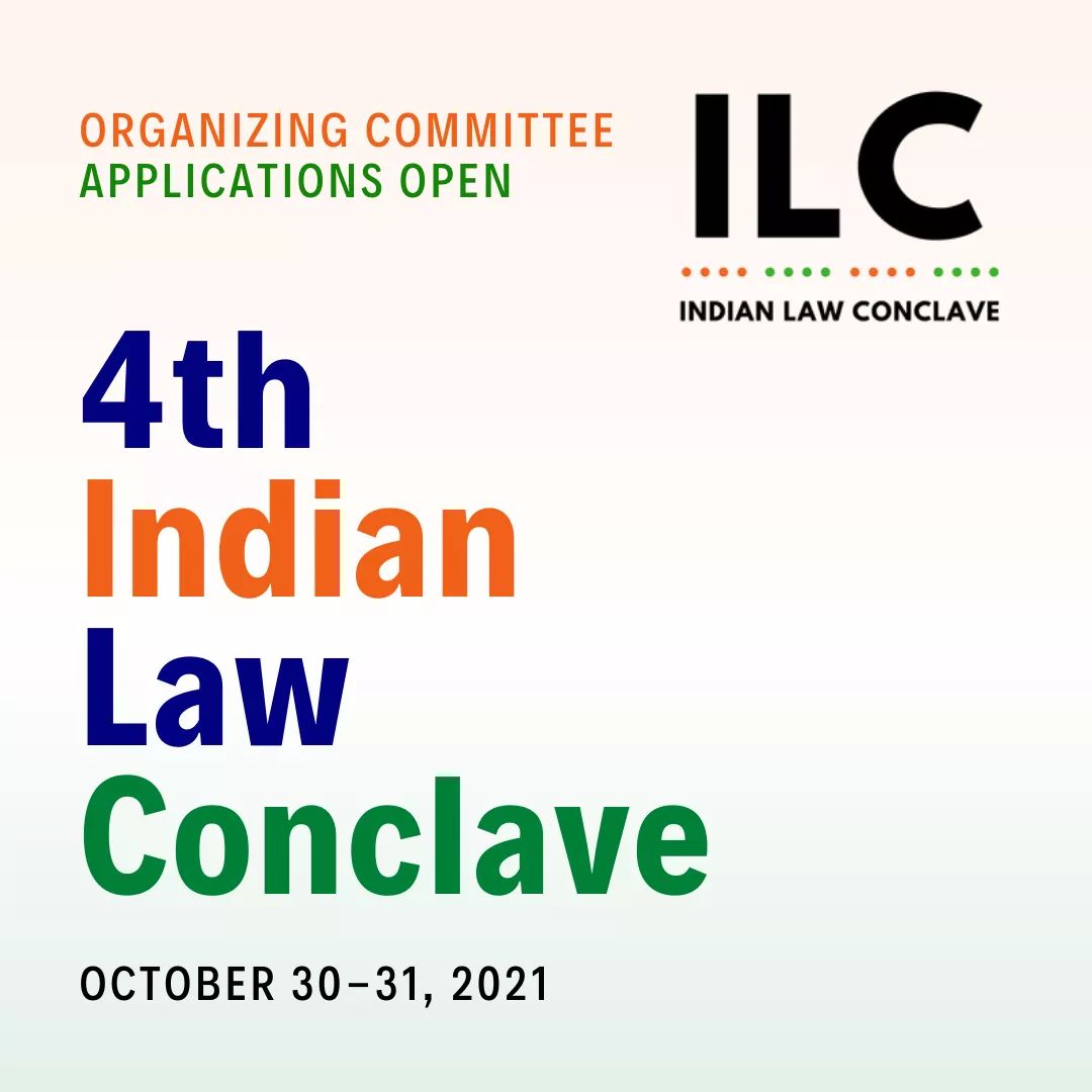 Organizing Committee Recruitment for 4th Indian Law Conclave