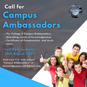 CALL FOR CAMPUS AMBASSADOR: KNOWLEDGE STEEZ