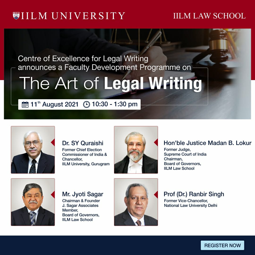 Faculty Development Programme on “The Art of Legal Writing”