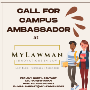 [Call for Application] Call for Campus Ambassador at MyLawman [Apply Soon]