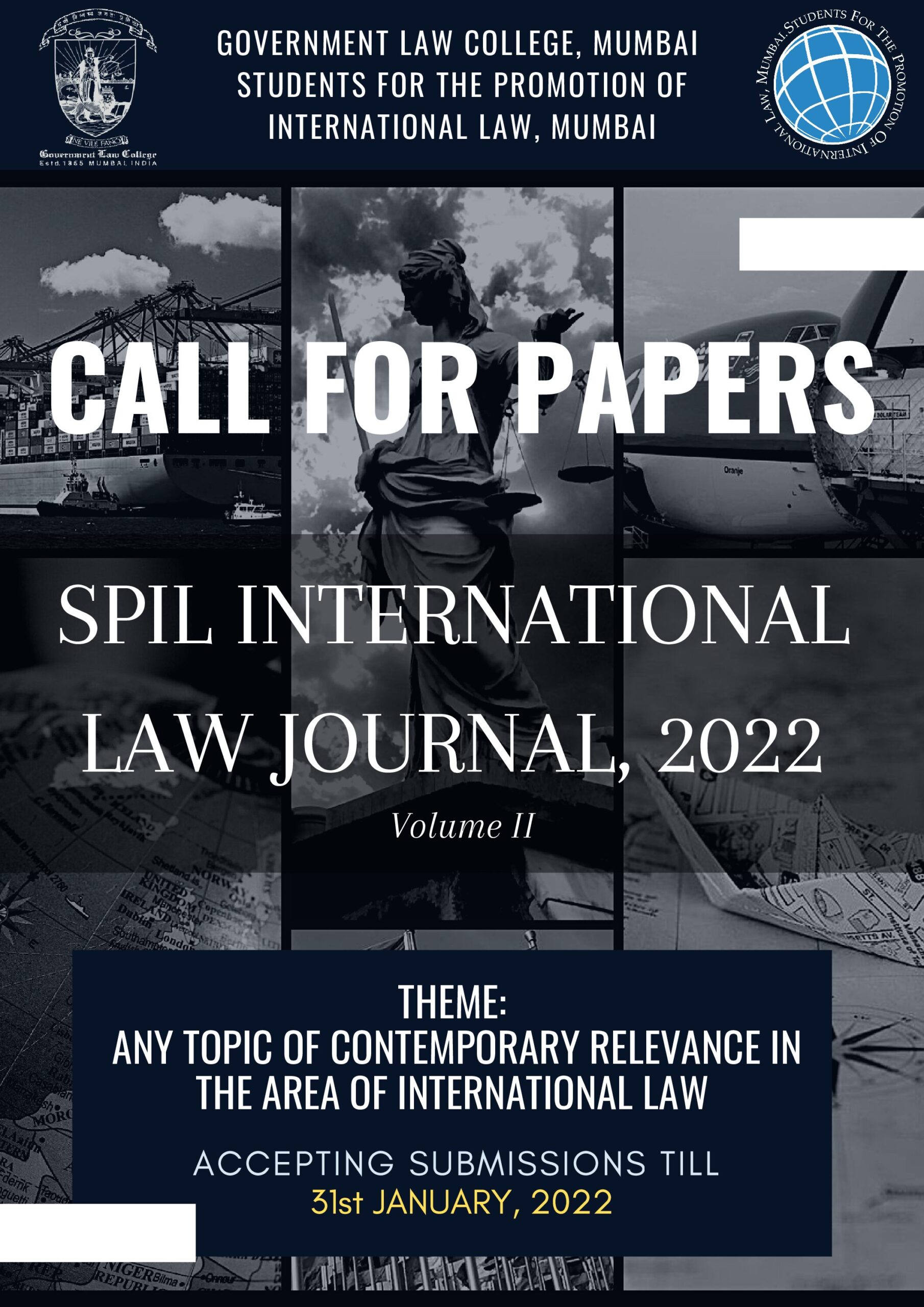 Call for Papers for Law Students- SPIL, Mumbai International Law Journal Volume II, 2022.