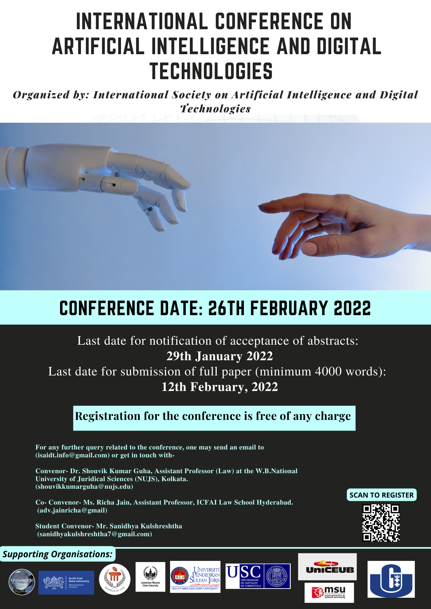 International Conference on Artificial Intelligence and Digital Technologies