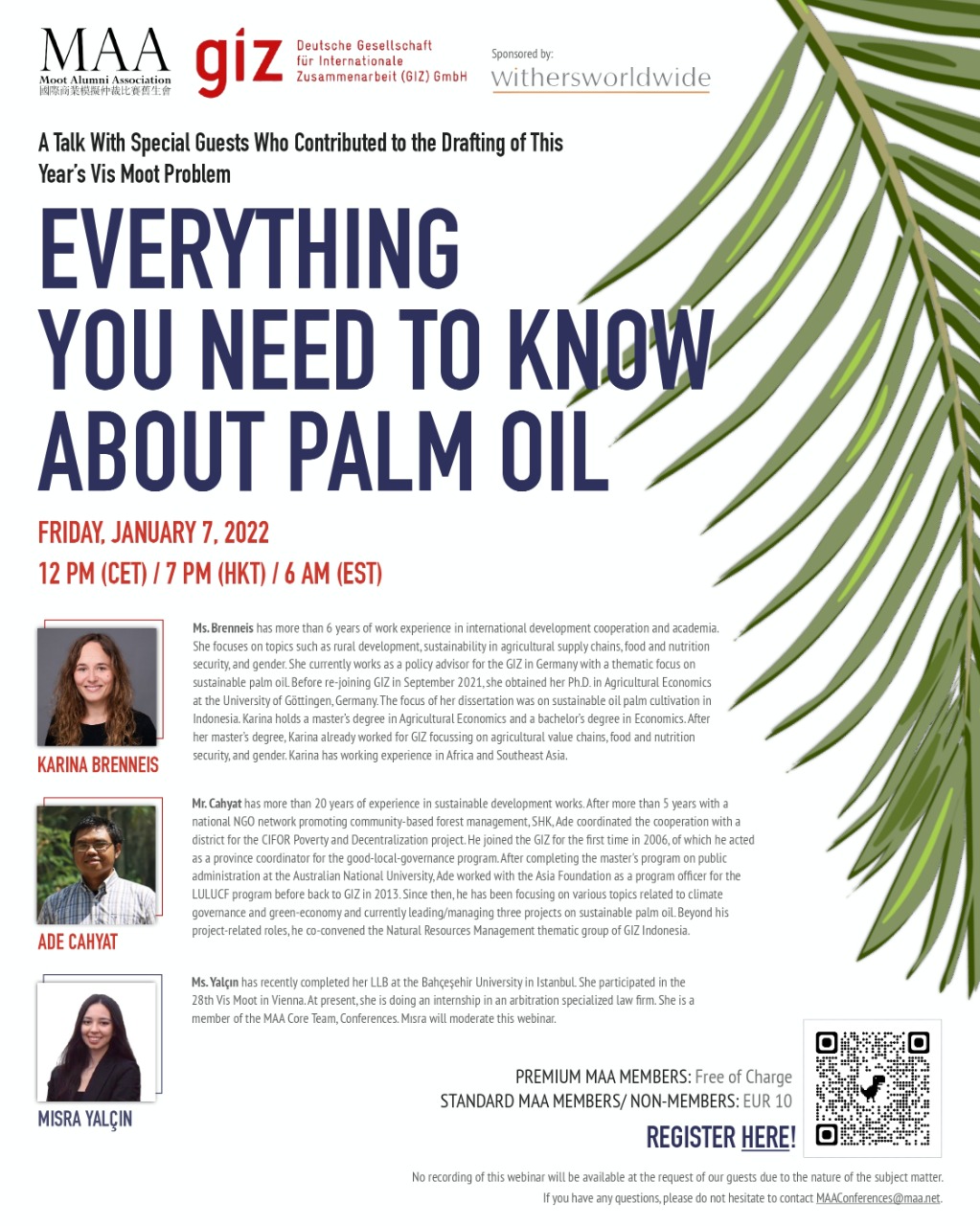 Webinar on Everything you need to know about Palm Oil