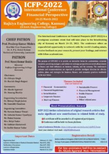 International Conference on Financial Perspective (24-25 March 2022)