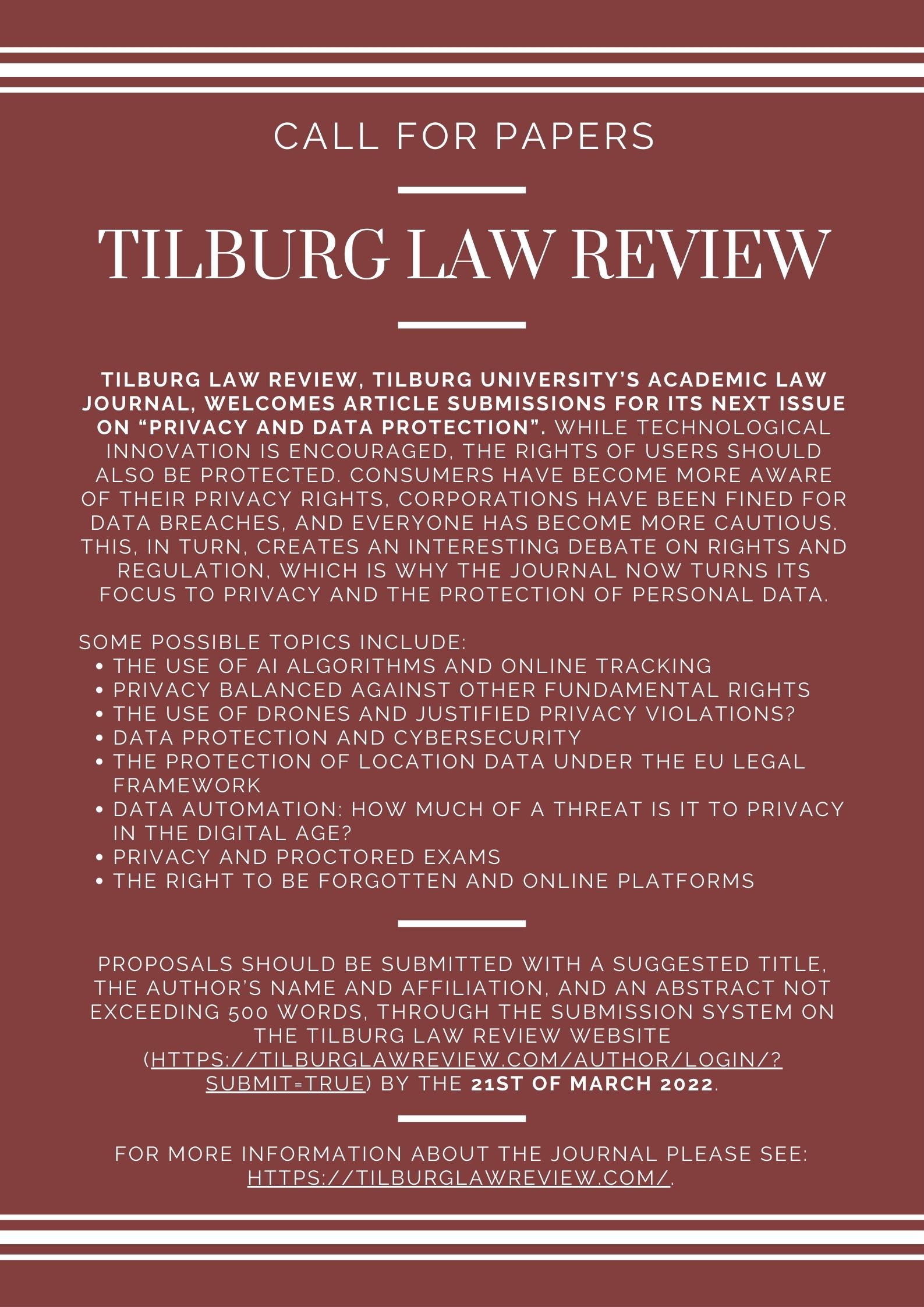 Tilburg Law Review, Tilburg University’s Journal of International and European Law (Volume 26 – Issue 1 – 2021)
