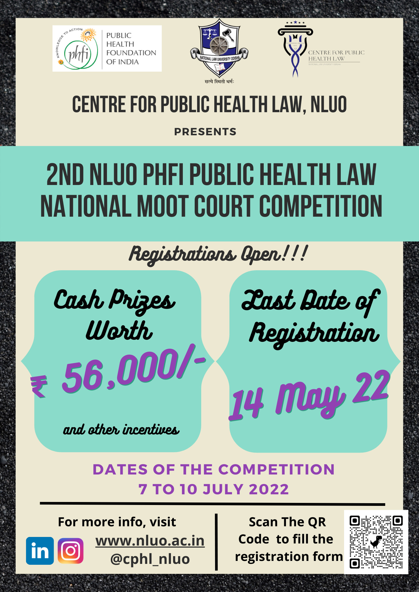 2nd NLUO-PHFI Public Health Law Moot Court Competition, 2022: Register by May 14! 