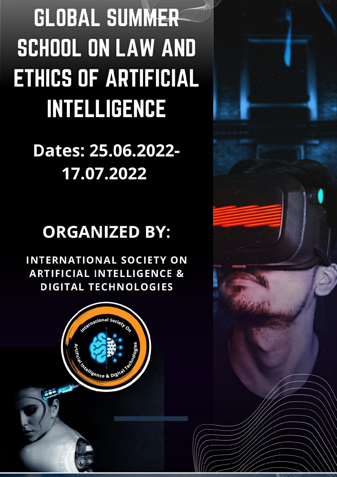 GLOBAL SUMMER SCHOOL ON LAW AND ETHICS OF ARTIFICIAL INTELLIGENCE ON 25 JUNE 2022-17JULY 2022
