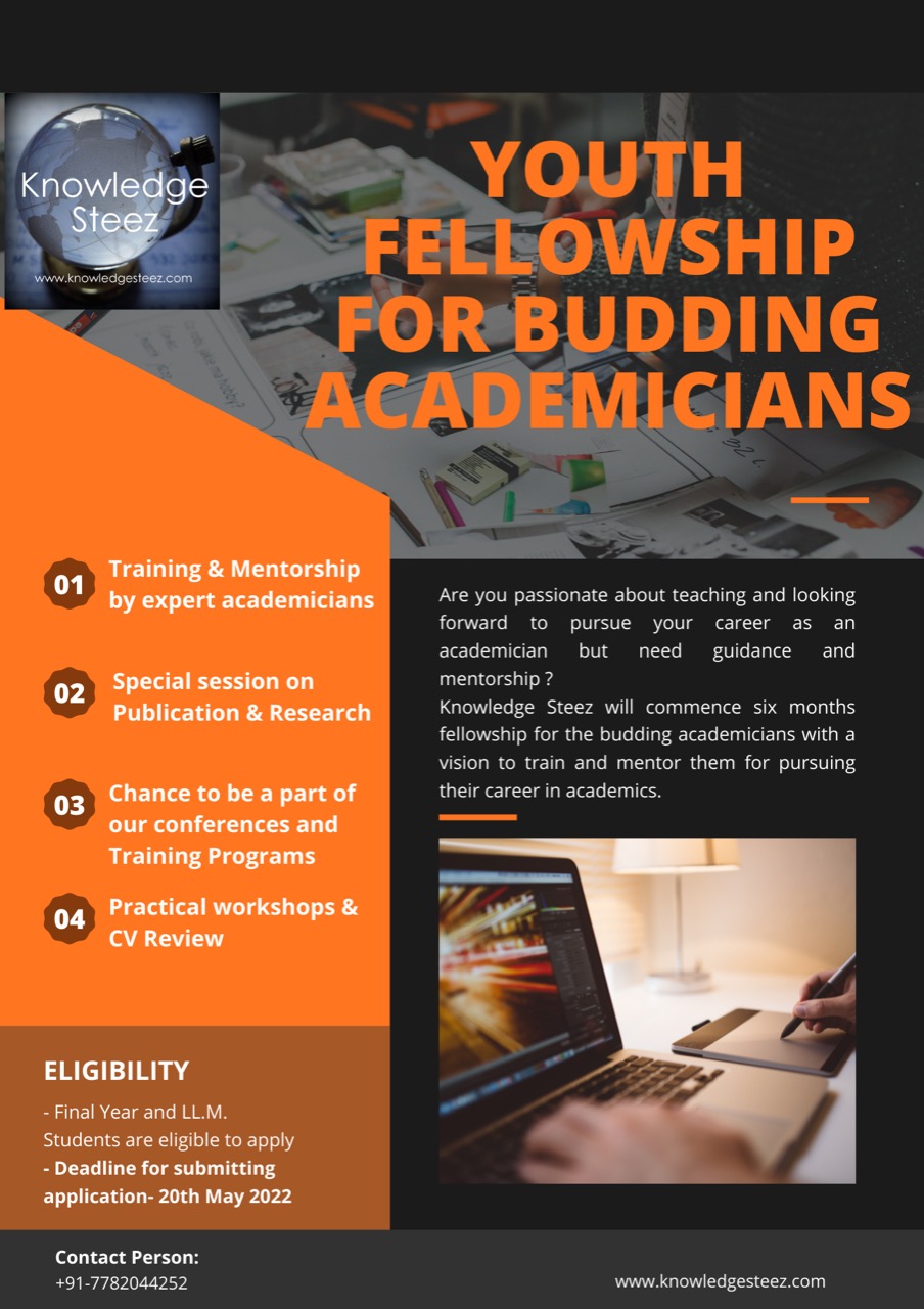 YOUTH FELLOWSHIP FOR BUDDING ACADEMICIANS BY KNOWLEDGE STEEZ