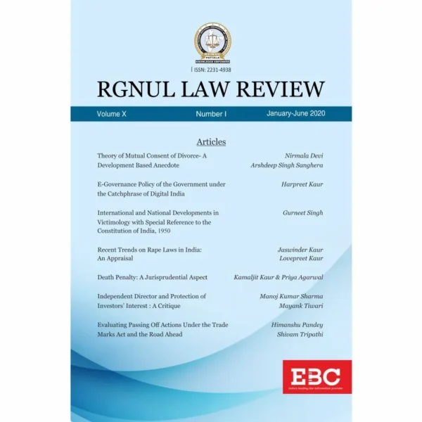 Call for Papers | RGNUL Law Review (RLR) 2022 [Submit by July 15, 2022] 