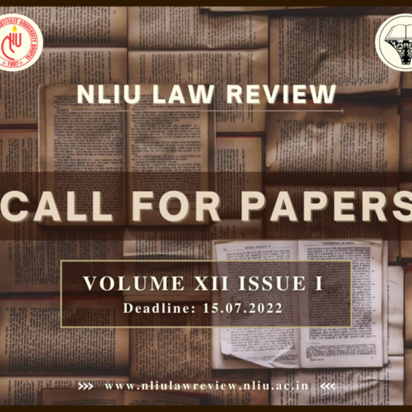 Call for Papers | NLIU Law Review, Volume XII Issue I 