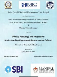 Poetry, Pedagogy and Profession: Understanding Rhyme and Reason across Cultures: RGNUL, Punjab