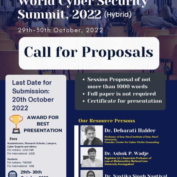 World Cyber Security Summit, 2022 By Knowledge Steez [29th-30th October]