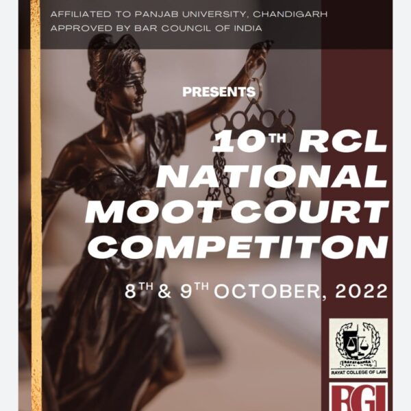 Rayat College of Law’s 10th National Moot Court Competition