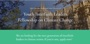 Youth Interfaith Leaders Fellowship on Climate Change 2022 
