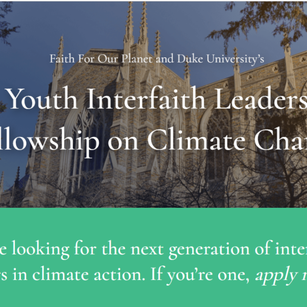 Youth Interfaith Leaders Fellowship on Climate Change 2022 