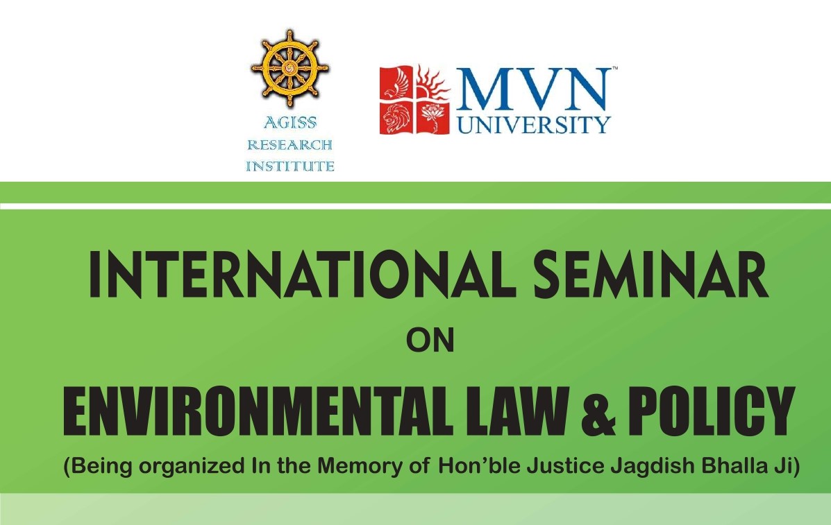 International Seminar on Environmental Law & Policy by AGISS Research Institute & MVN University | 16 October 2022