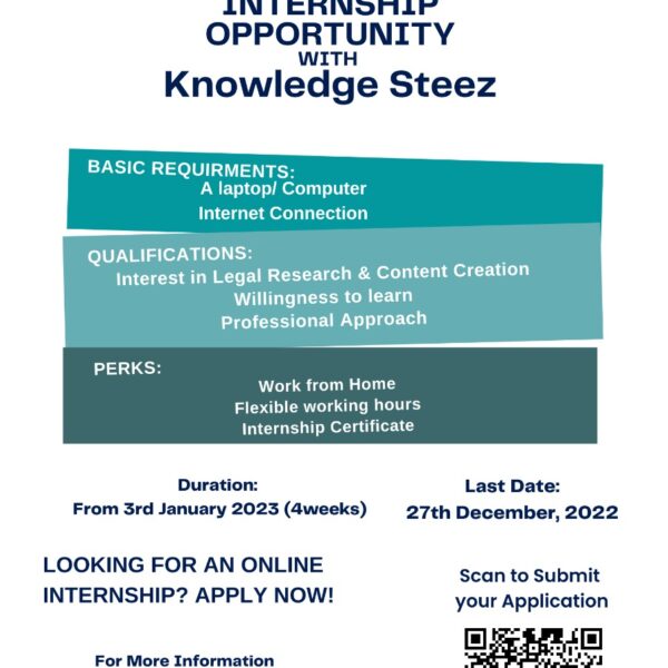 Internship opportunity with Knowledge Steez (Apply Now!)