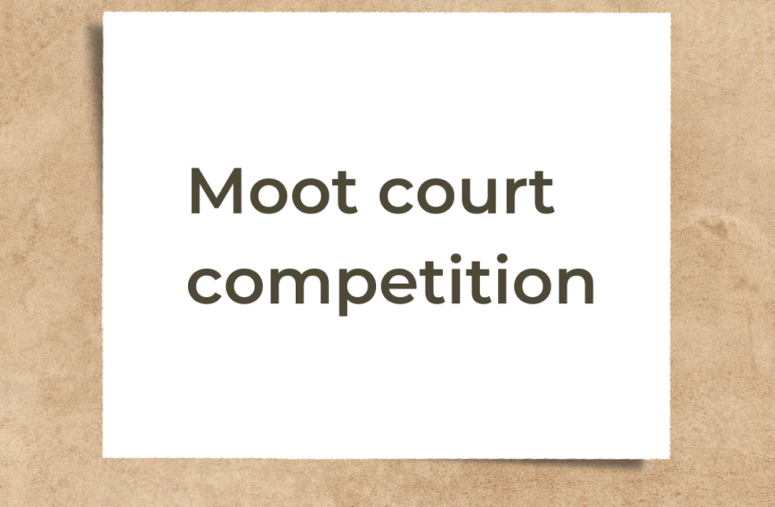 The Third World Moot Court And Judgment Writing Competition by Kshitizz NGO: Register by April 10