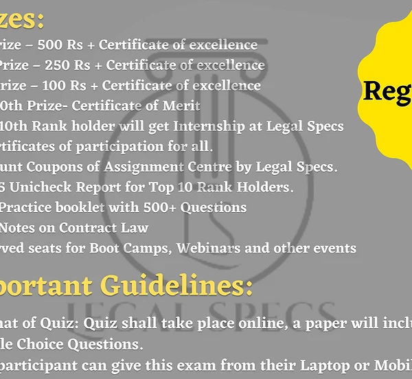 Quiz on Contract Law by Legal Specs