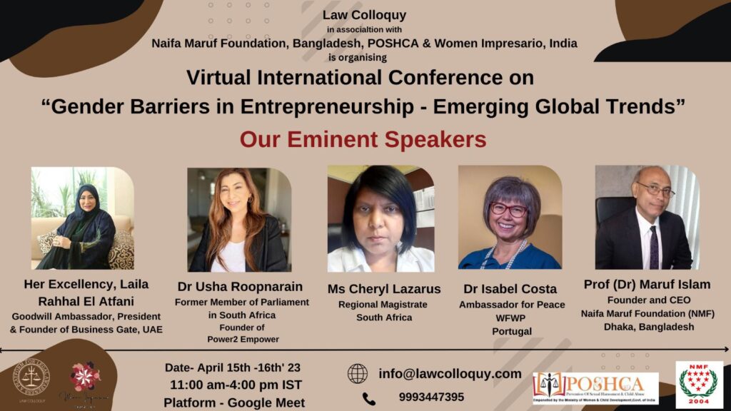 Virtual International Conference on “Gender Barriers in