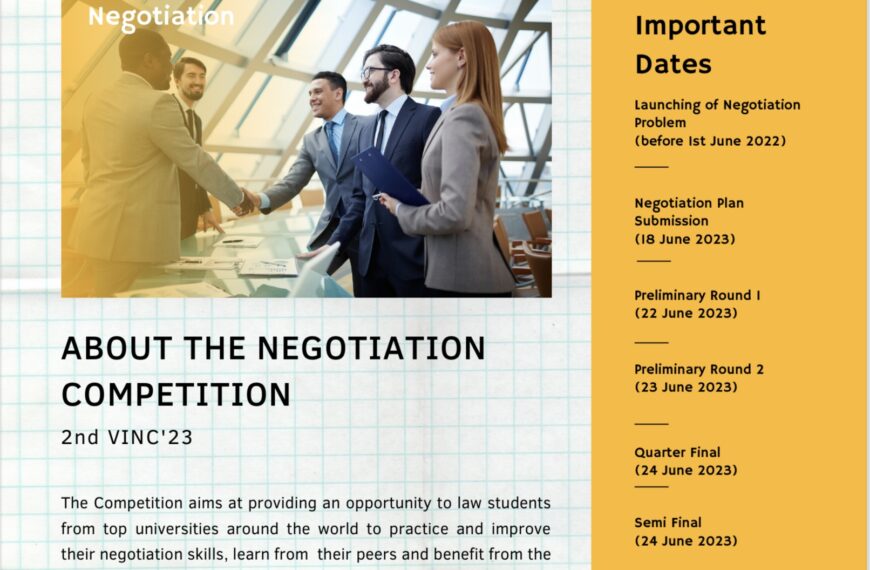 2nd Virtual International Negotiation Competition 2023: By MediateGuru In collaboration With Newcastle University, United Kingdom [22nd-26th June 2023]