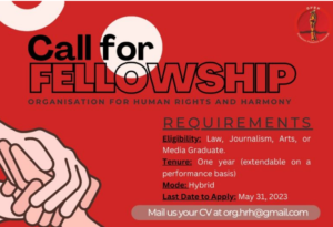 CALL FOR FELLOWSHIP! for Human Rights and Harmony (OHRH)!