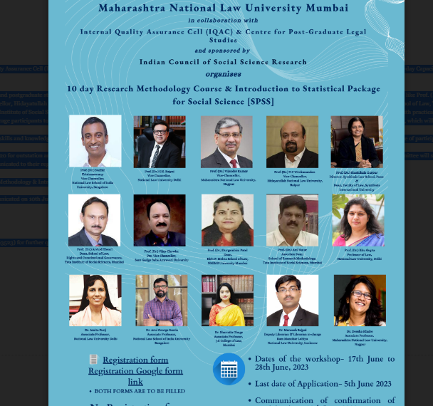 10-day Capacity Building cum Workshop on Research Methodology and Introduction…