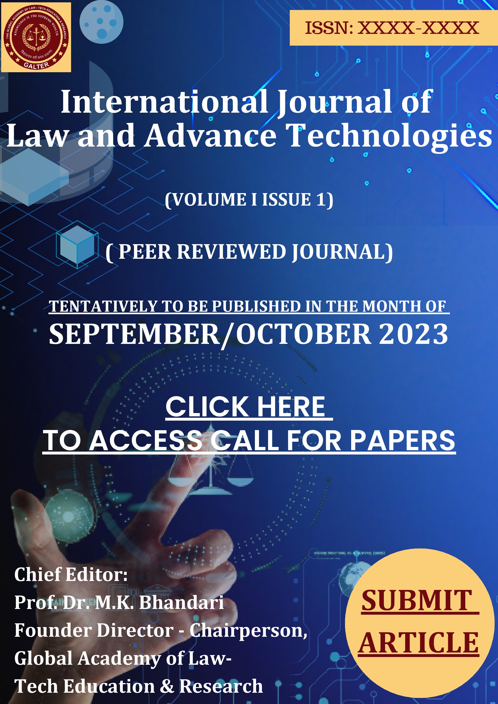 International Journal of law and Advanced Technologies (ULAT)(Double Blind Peer Reviewed)CALL FOR PAPERS