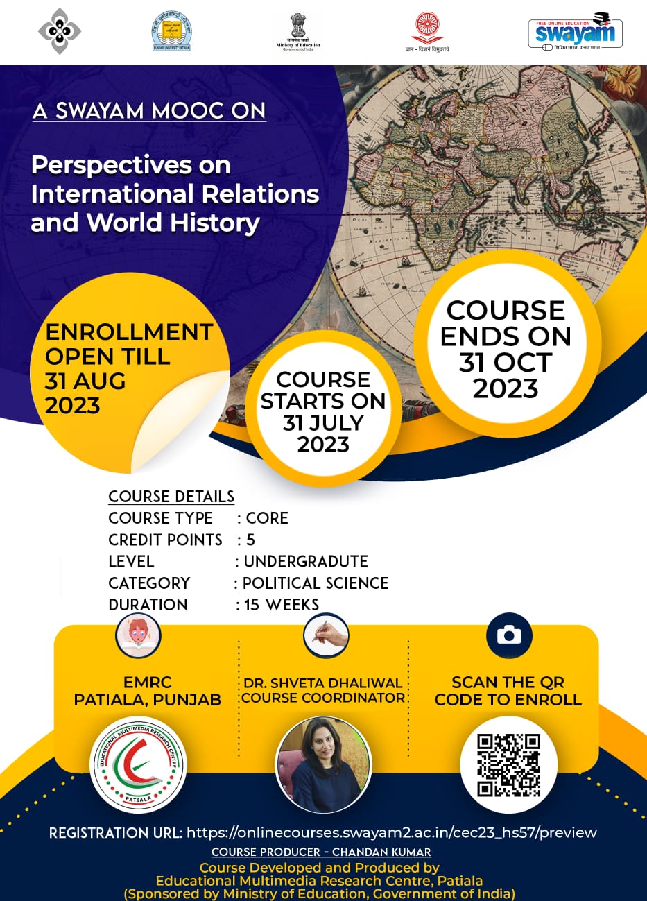 Upcoming Course on Perspectives on International Relations & World History