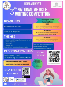 3rd National Article Writing Competition by Legal Vidhiya!