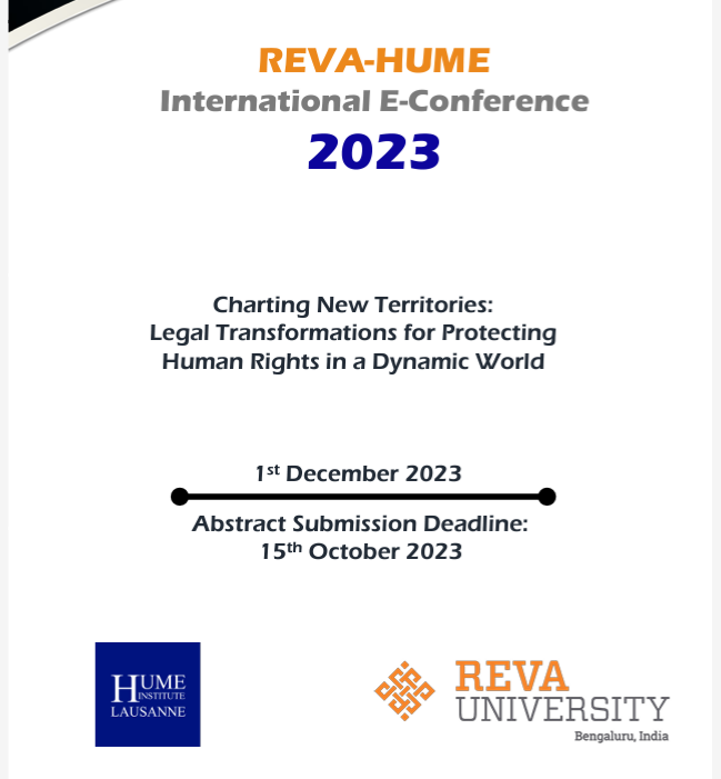 Call for Papers! REVA-HUME International E-Conference 2023! 1stDecember 2023!