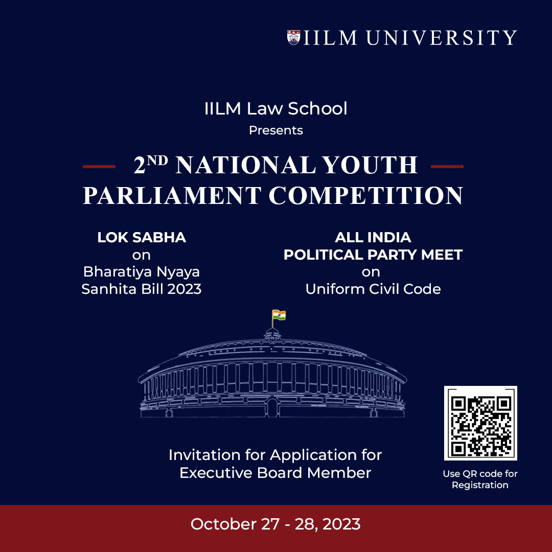 2nd National Youth Parliament Competition organised by IILM Law School