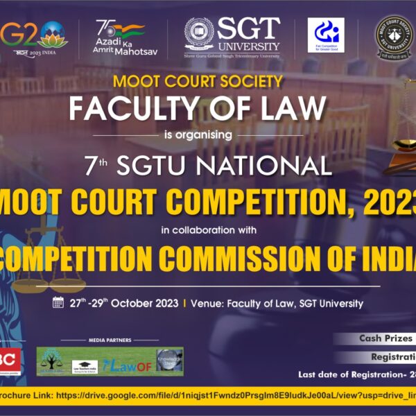 7th SGTU National Moot Court Competition, 2023